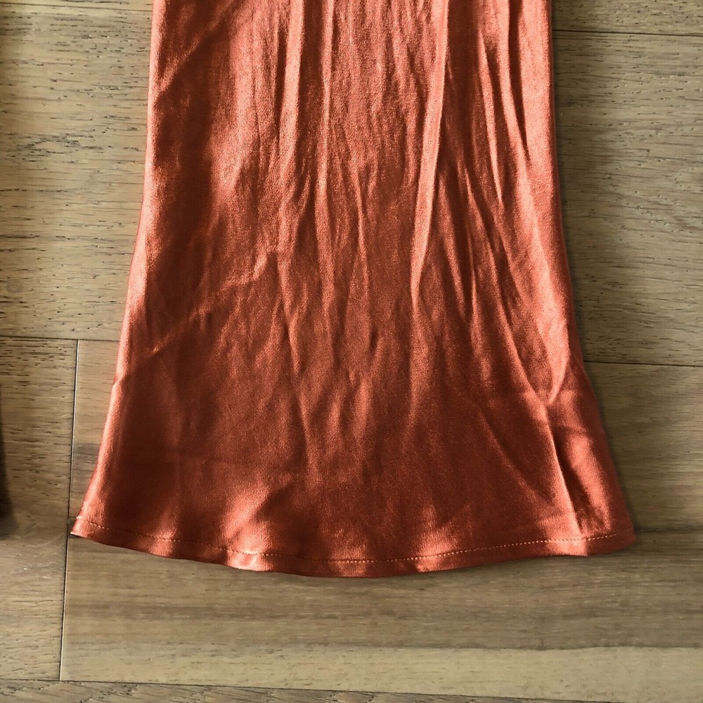 DISSH Simone Orange Satin Bias Cut Pants- Orange, AU 10 US 6 - Picture 4 of 13